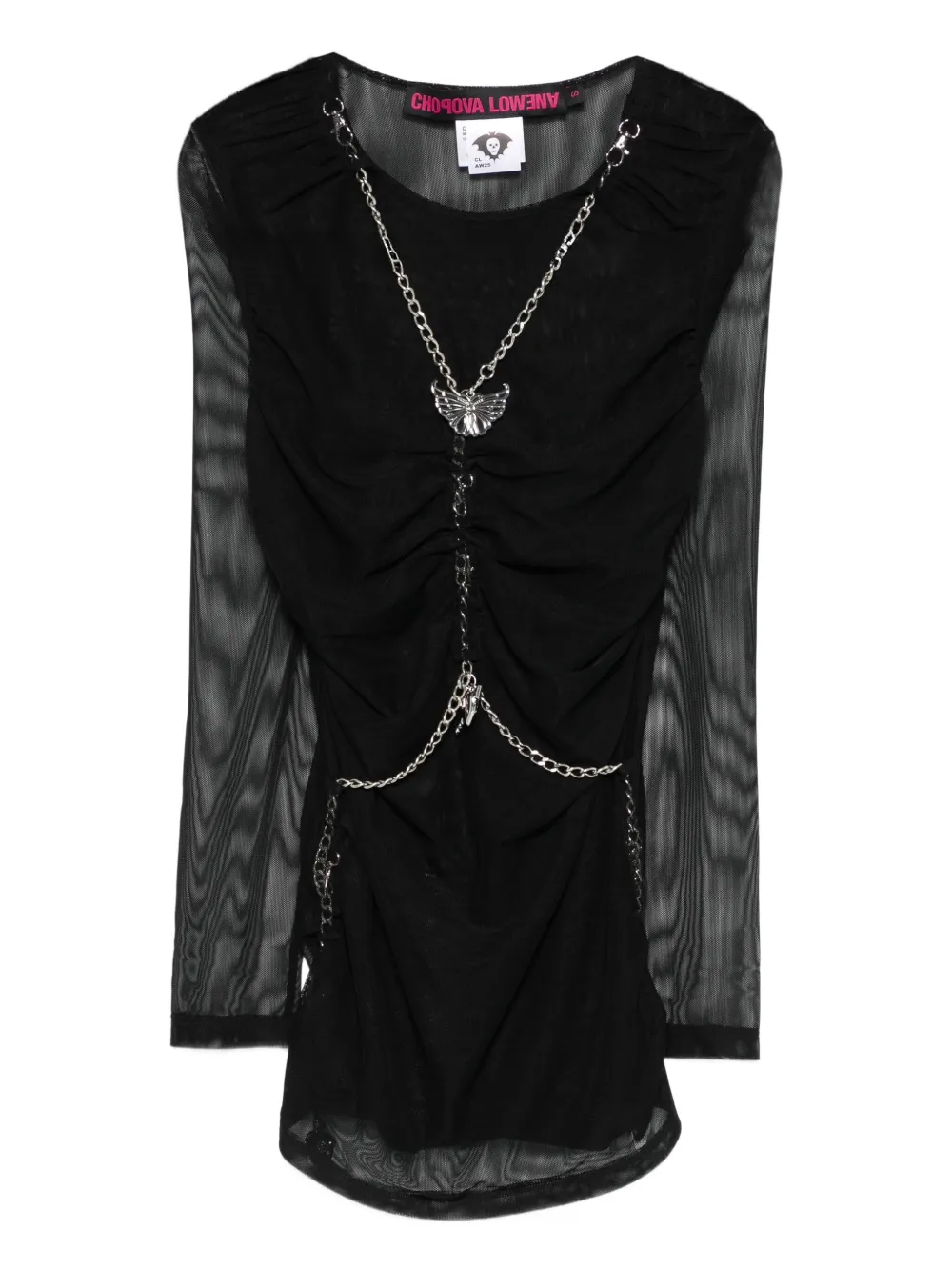 Chopova Lowena chain-embellished blouse | Black | Image 1
