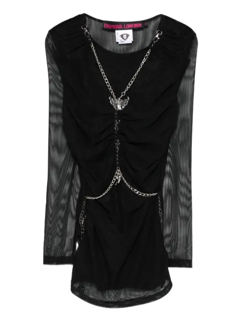 Chopova Lowena blusa con detalle de cadena