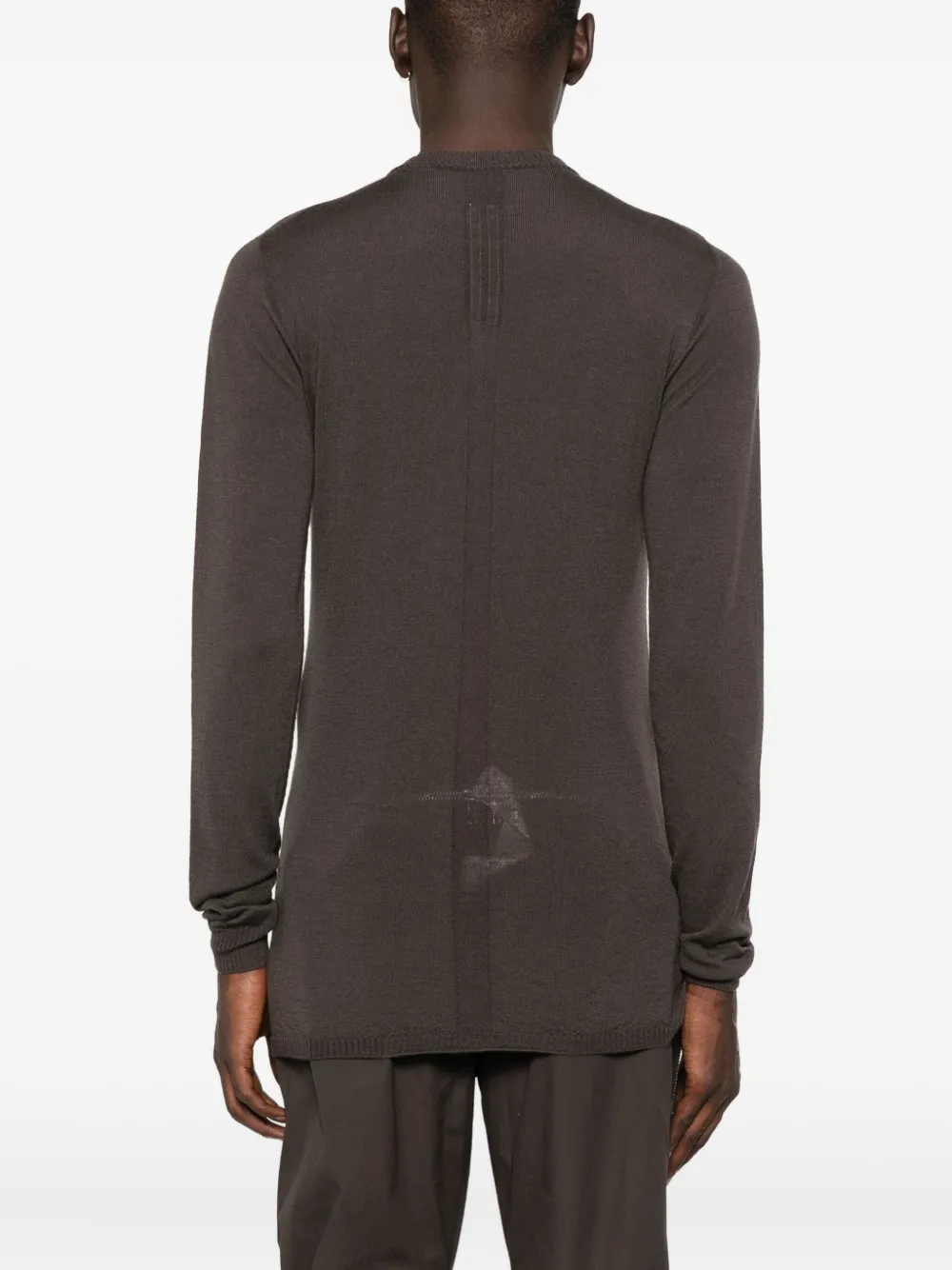 Rick Owens crew-neck wool sweater Grijs
