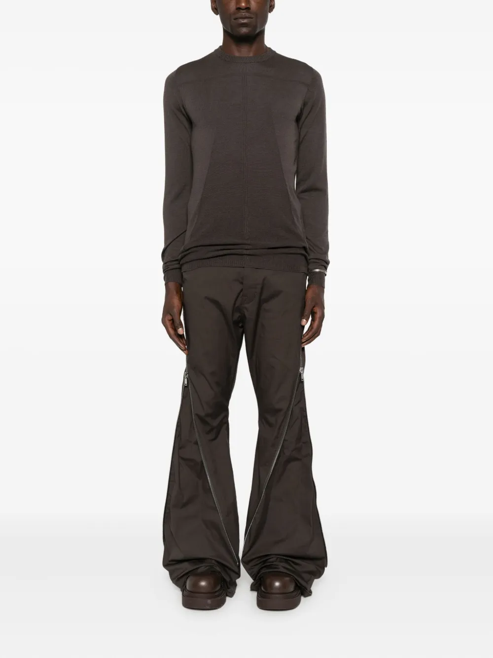 Rick Owens crew-neck wool sweater - Grijs