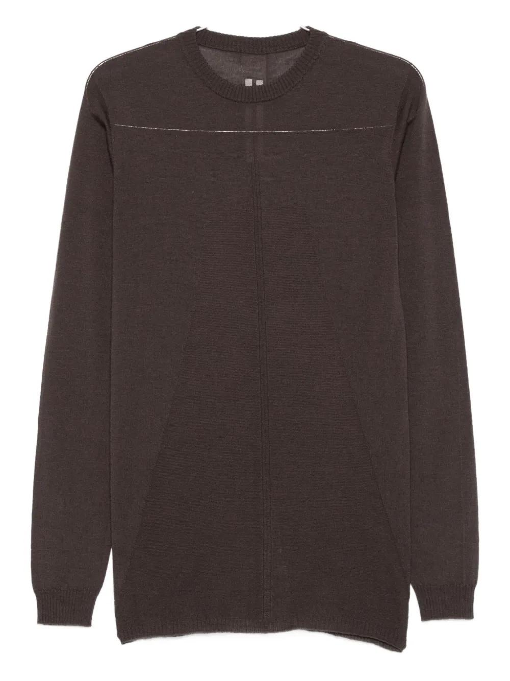 Rick Owens Crew-neck Cashmere Sweater In Gray