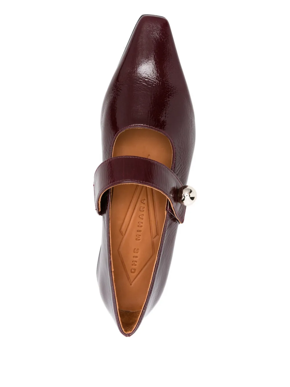 Chie Mihara Garne pointed-toe ballet flats Red