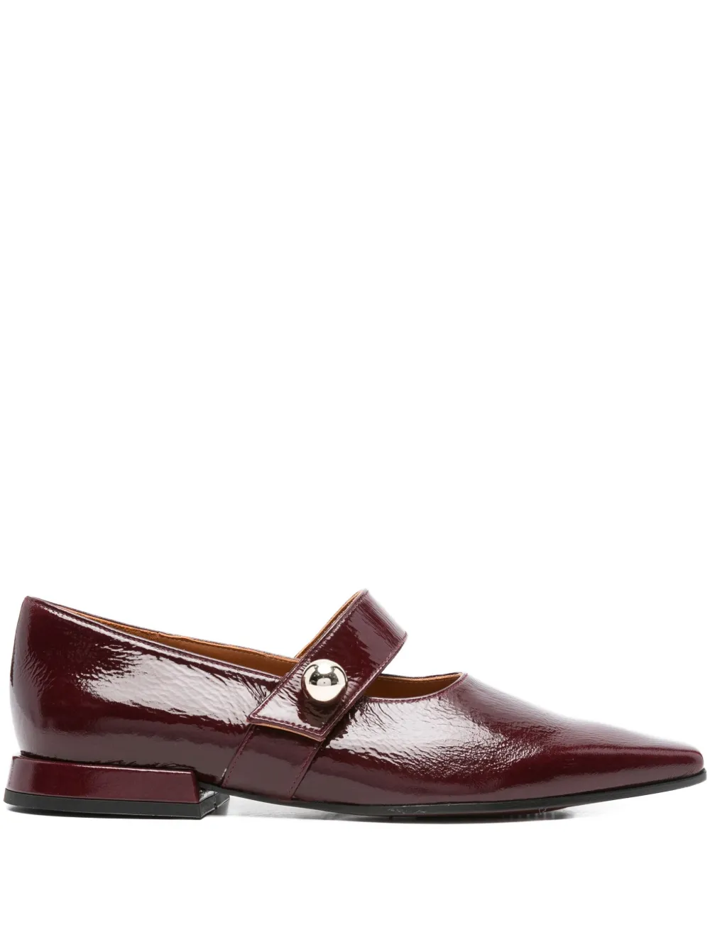 Chie Mihara Garne Pointed-toe Ballet Flats In Red