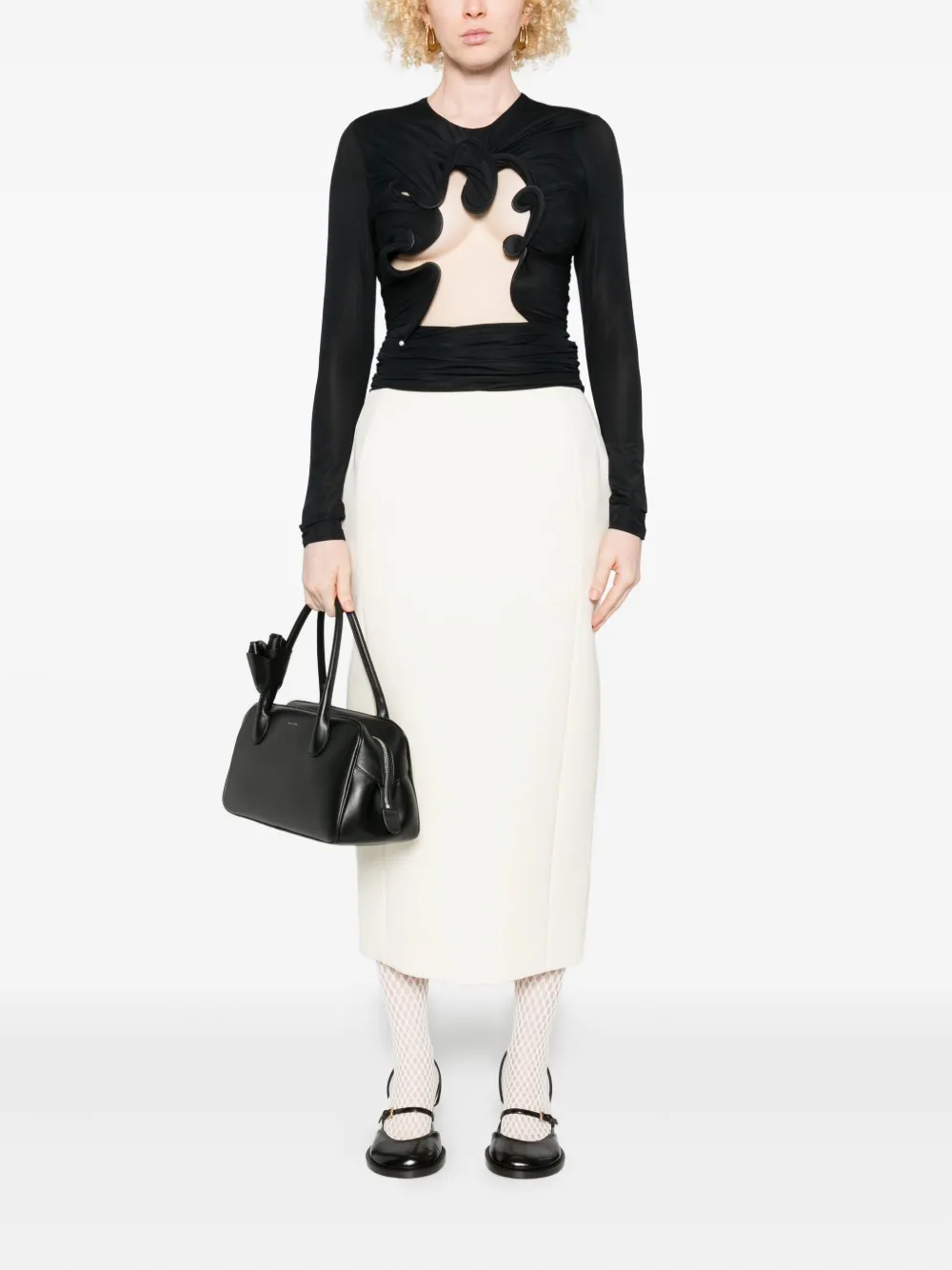 Christopher Esber Hollow Venus blouse - Zwart