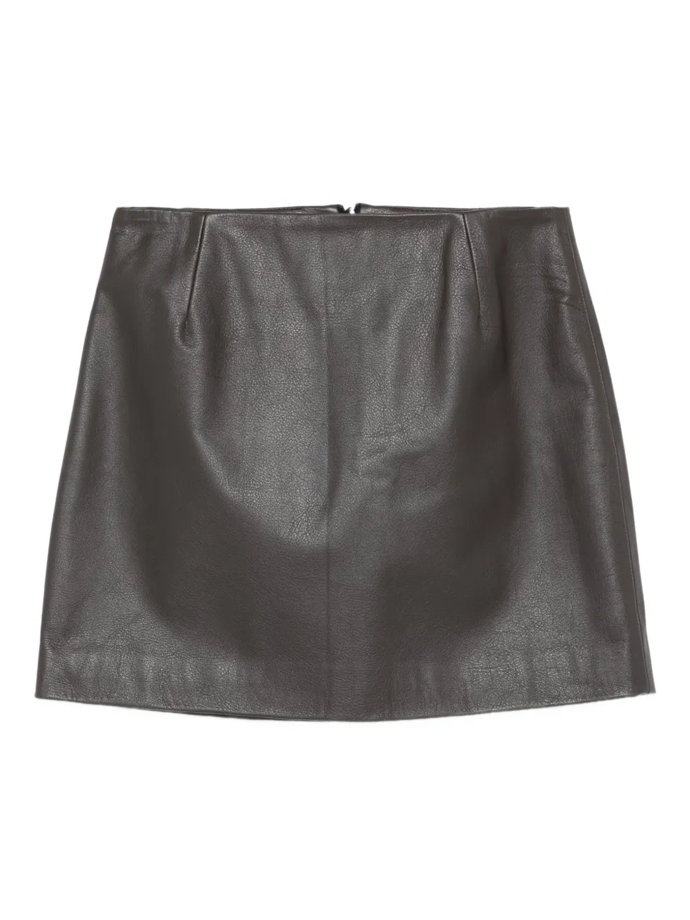 Blazé Milano Leren mini-rok Bruin