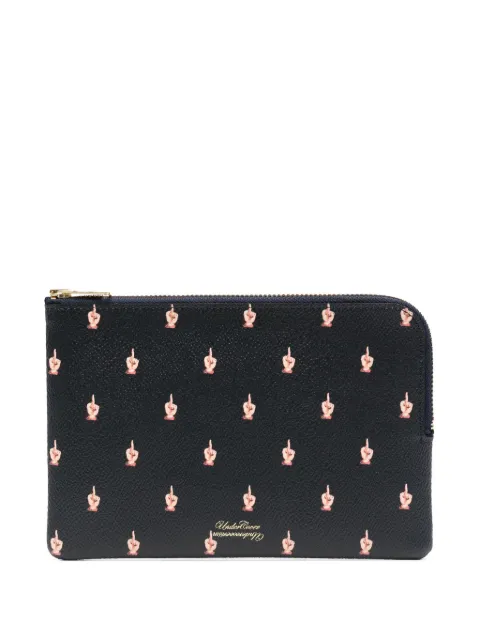 Undercover printed clutch bag