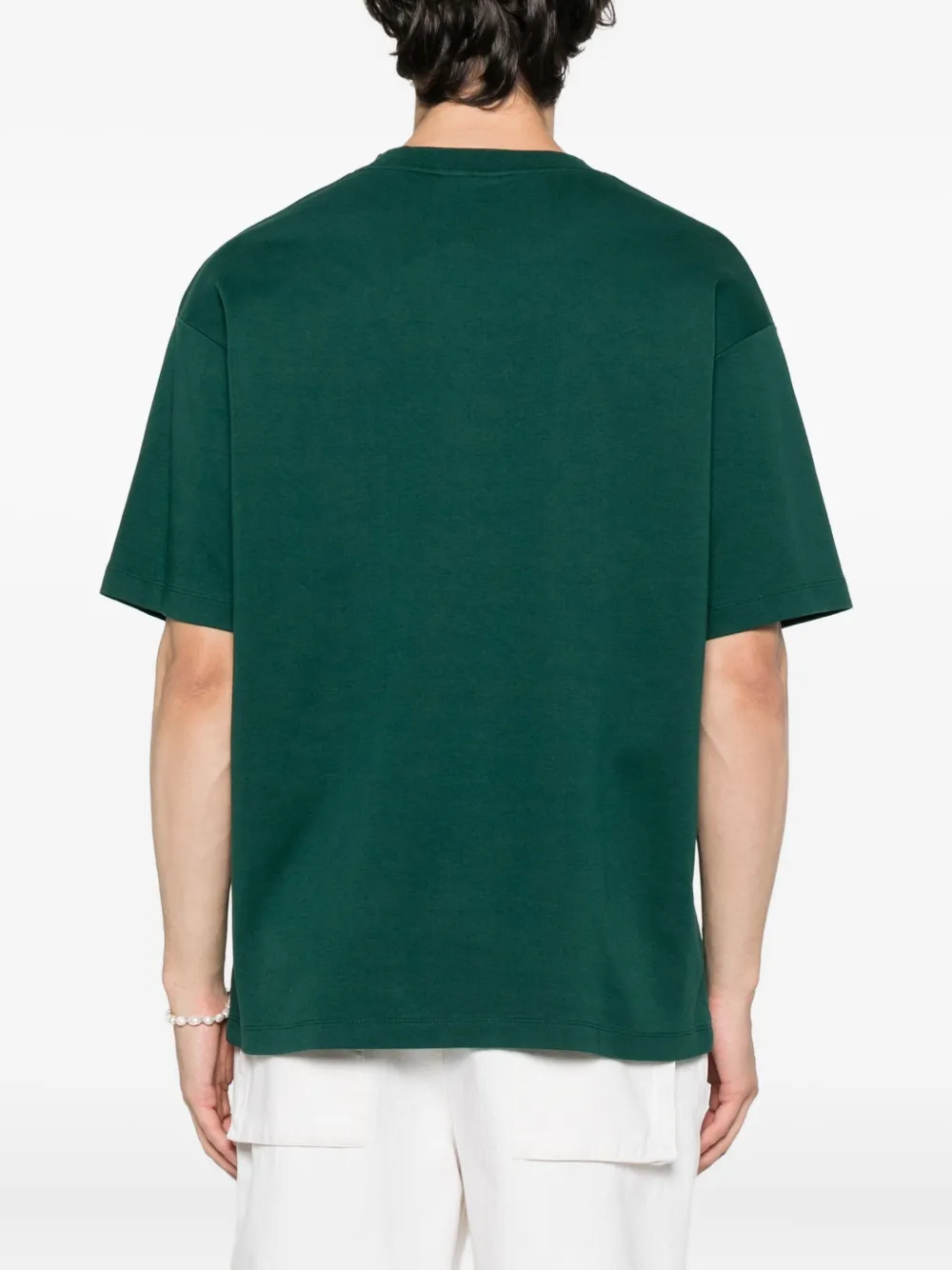 Drôle De Monsieur T-shirt met print en montuur Groen