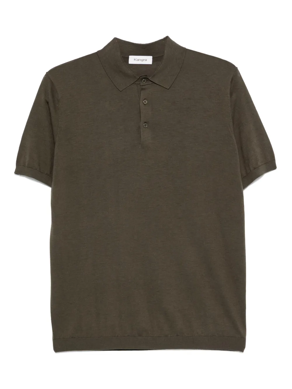 silk-blend polo shirt