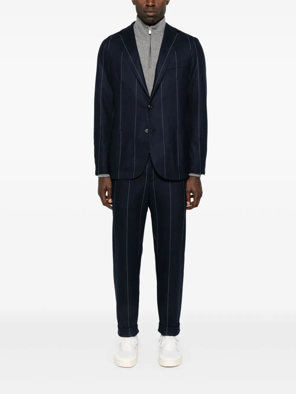 Eleventy blazer con rayas estampadas y botones | Trajes con botones | Image 2