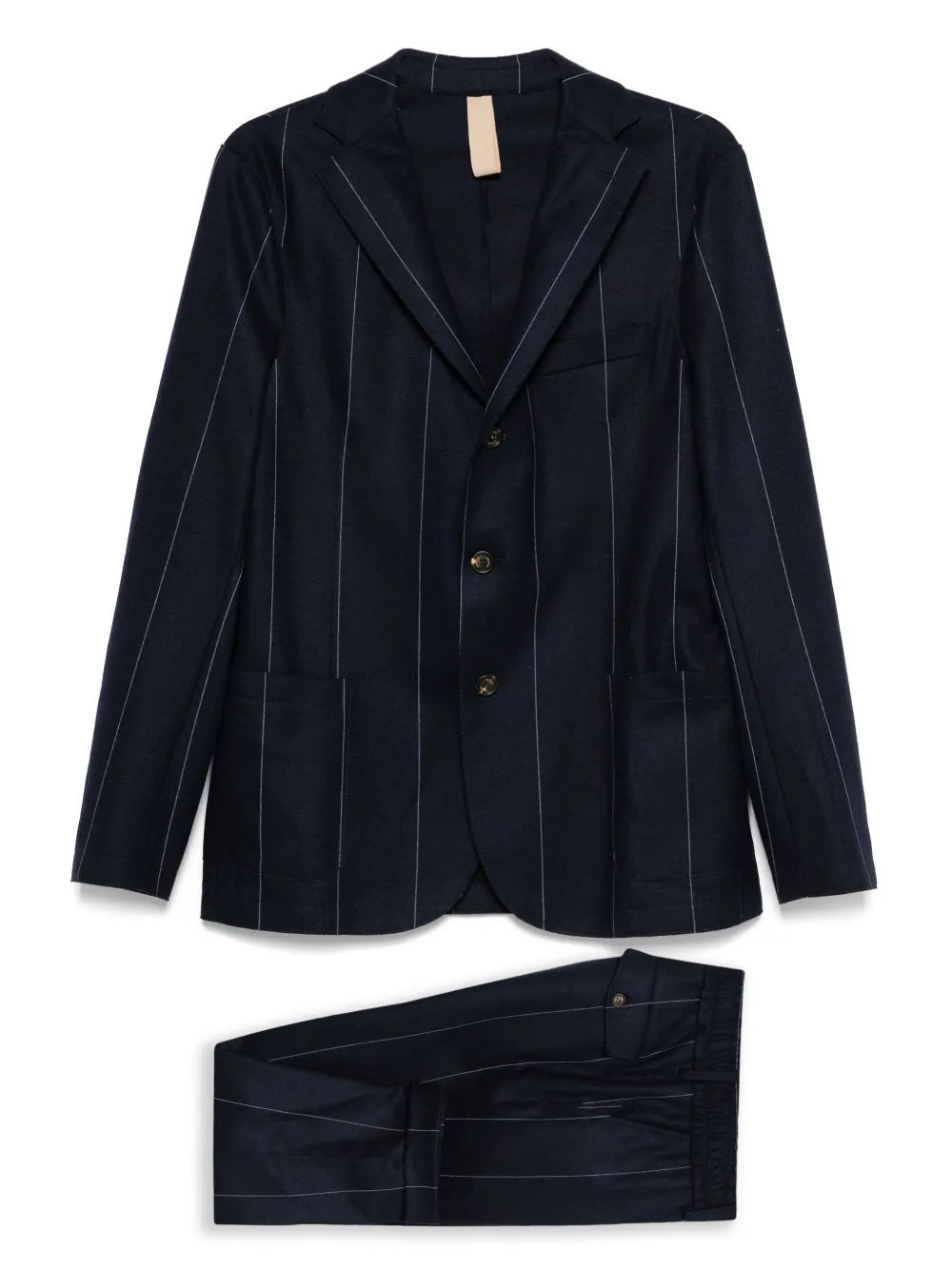 Eleventy blazer con rayas estampadas y botones | azul | Image 1