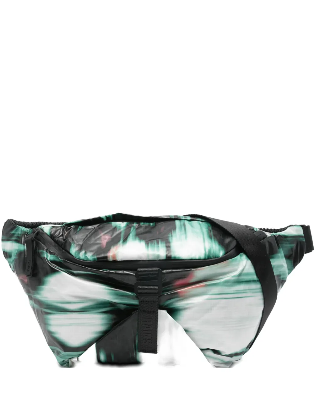 Rains large Sibu Bum print shoulder bag - Bianco