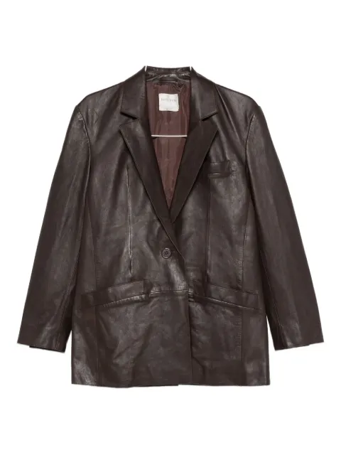 Forte Forte blazer de piel con botones