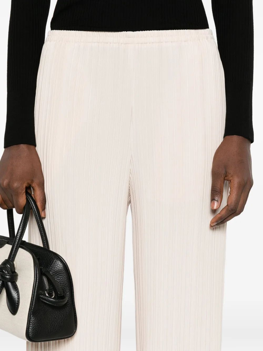 Forte textured wide-leg trousers Beige