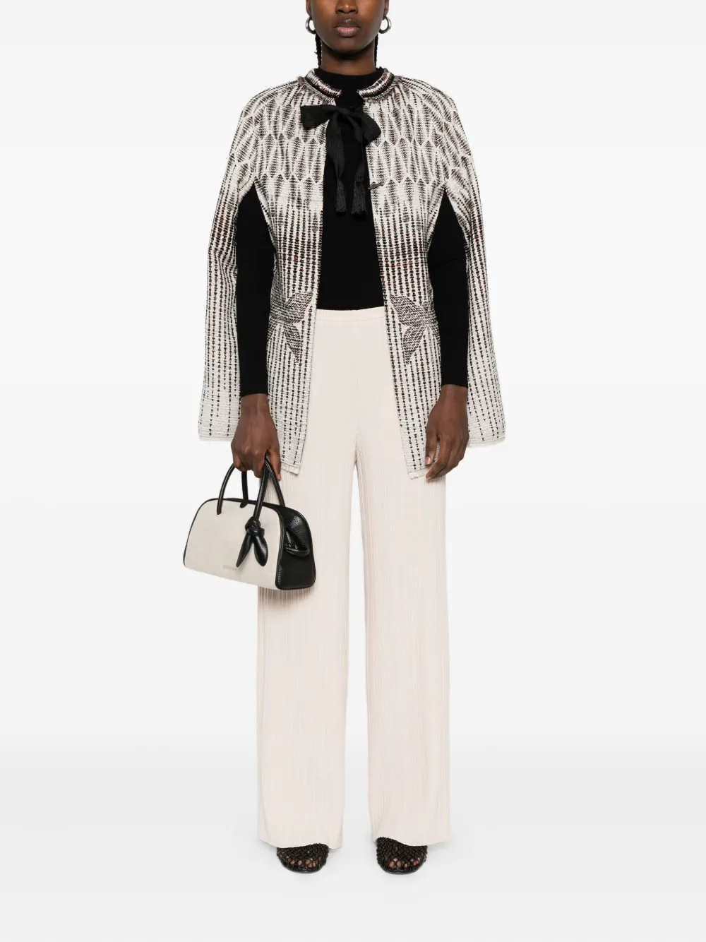 Forte Forte textured wide-leg trousers - Beige