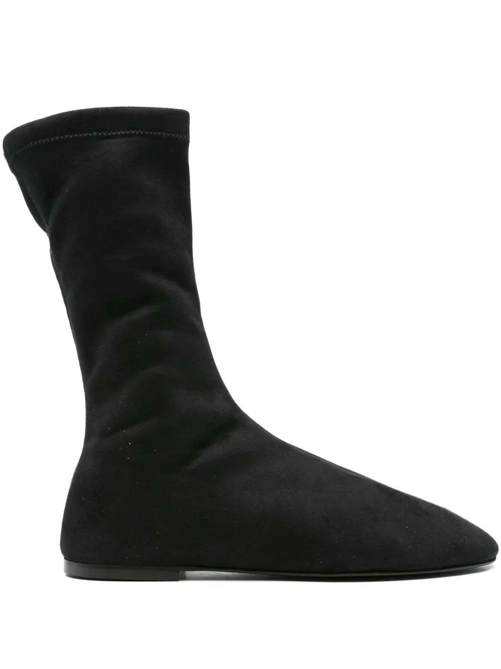 Proenza Schouler sock-fit calf leather boots Black