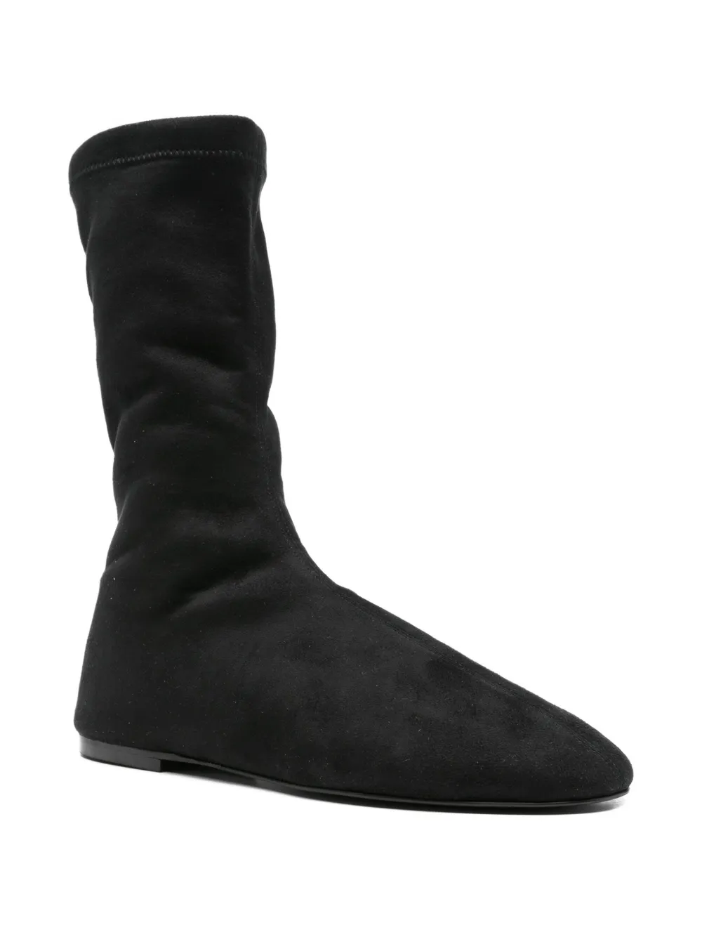 Proenza Schouler sock-fit calf leather boots Black