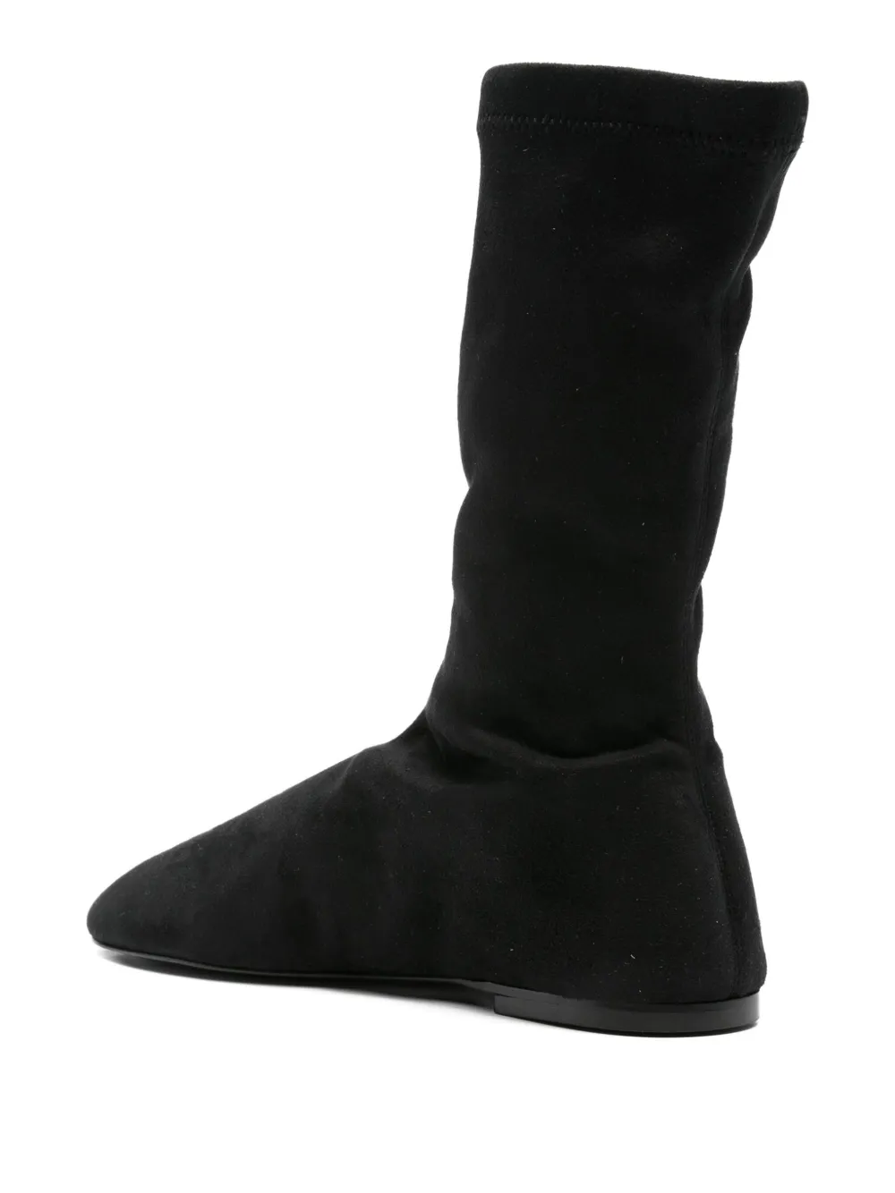 Proenza Schouler sock-fit calf leather boots Black