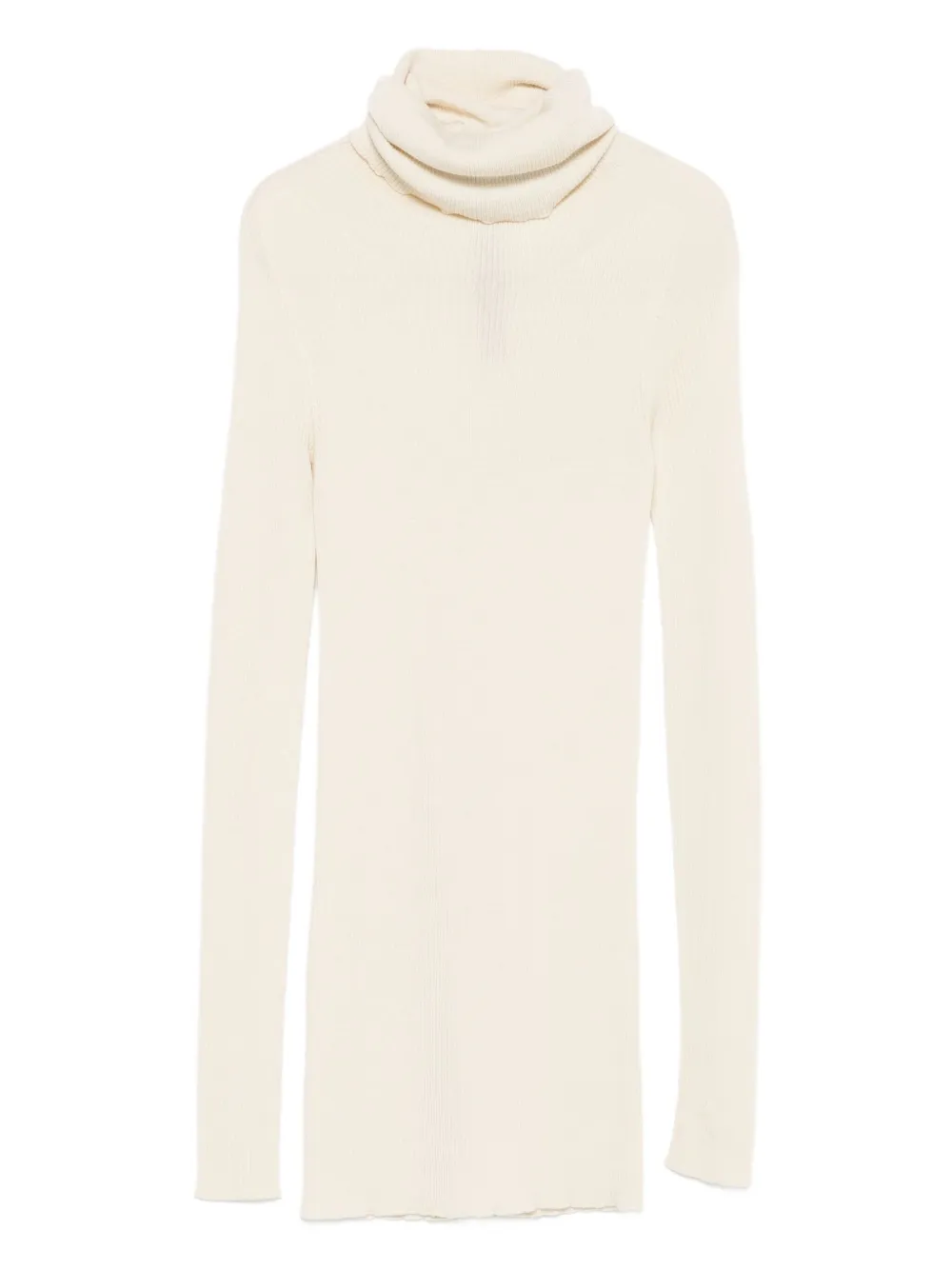 Rick Owens ribbed turtleneck sweater Beige