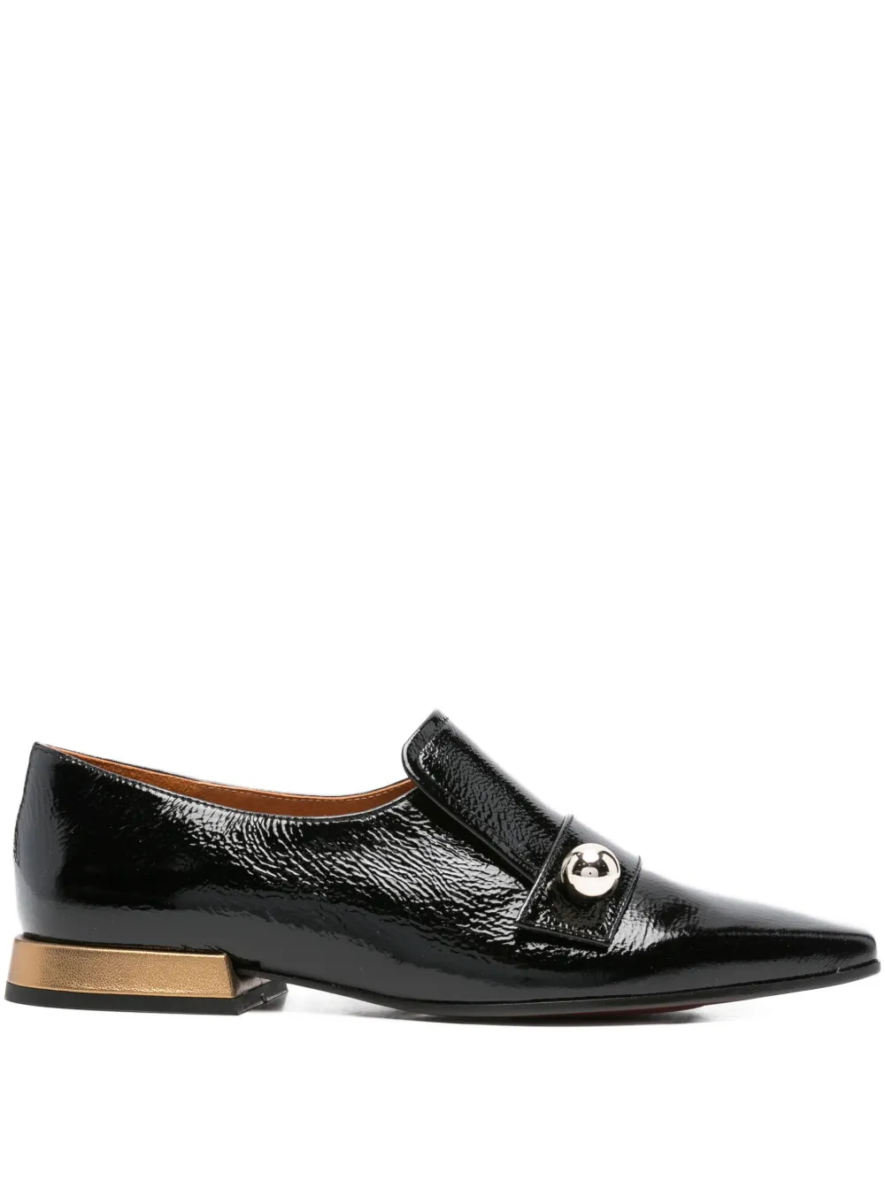 Chie Mihara Gadia Patent Leather Loafers In Black