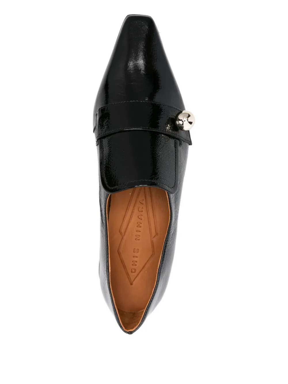 Chie Mihara Gadia Patent Leather Loafers In Black