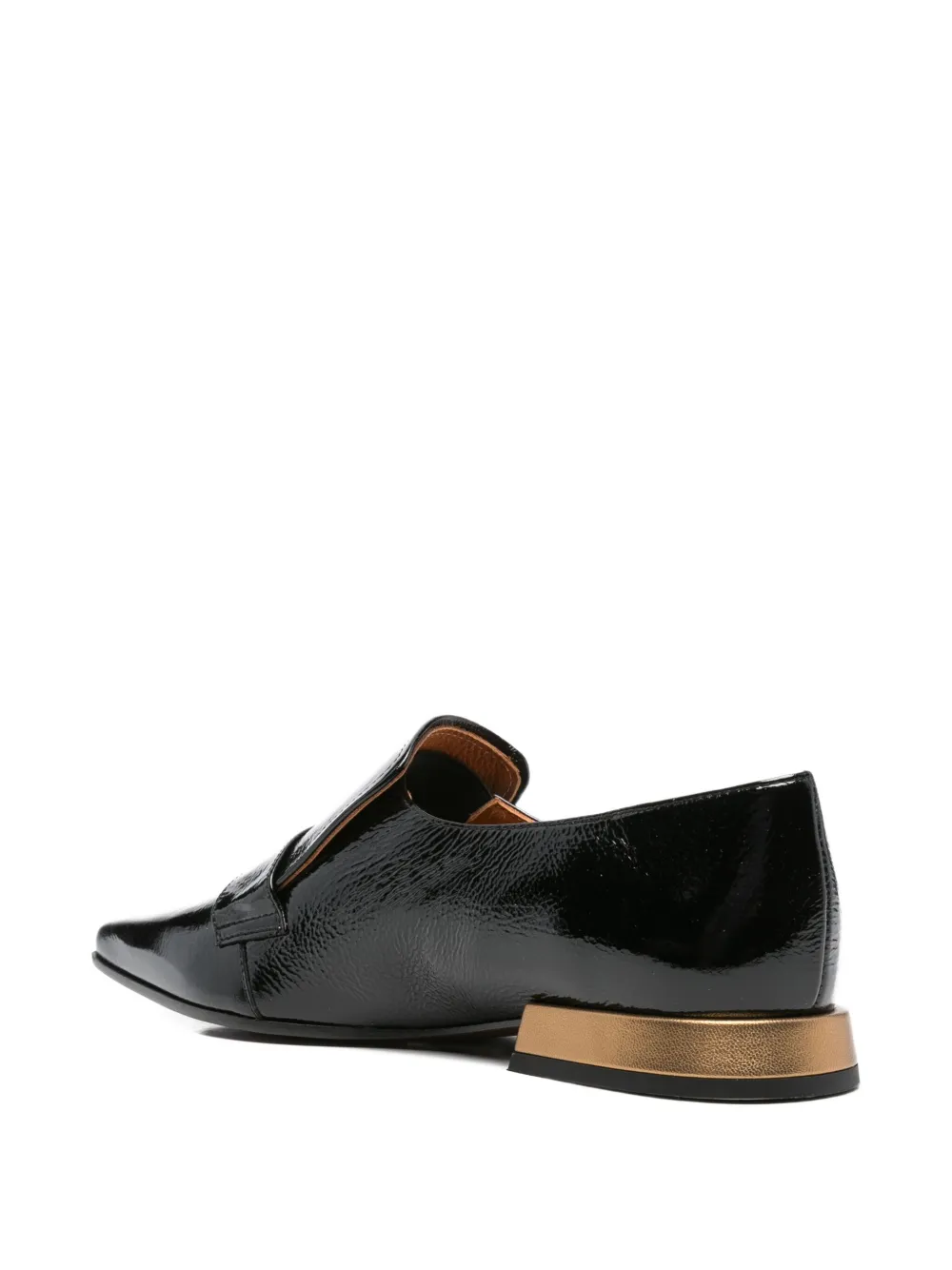 Chie Mihara Gadia Patent Leather Loafers In Black
