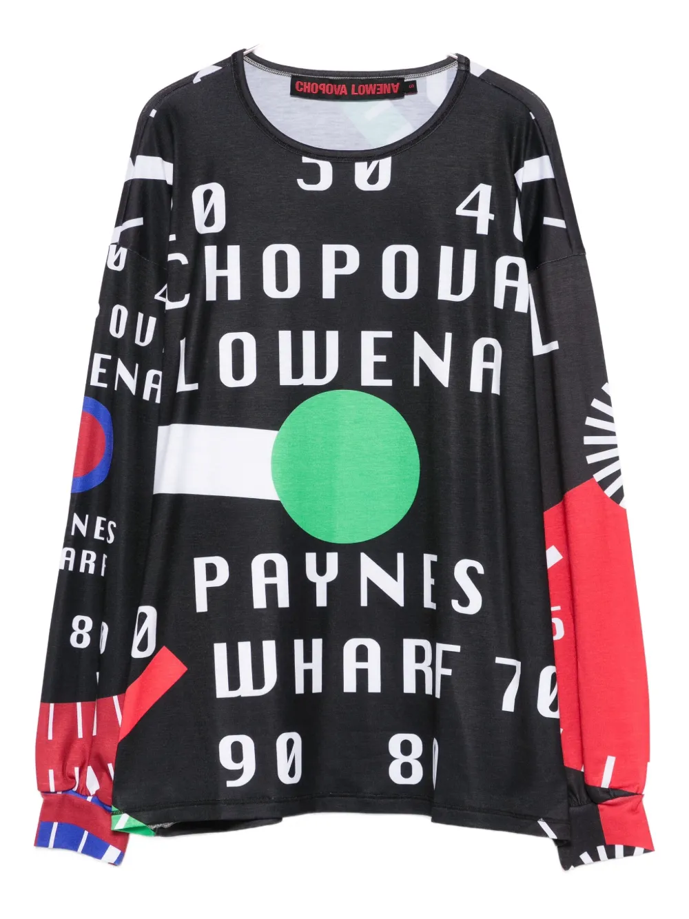 Chopova Lowena Cl Speedometer T-shirt In Black