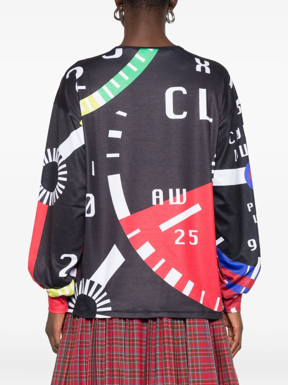 Chopova Lowena Cl Speedometer T-shirt In Black