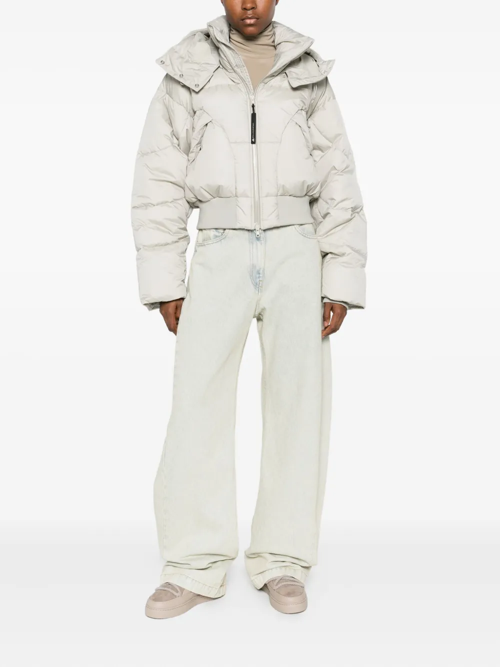 adidas by Stella McCartney hooded zip-up jacket | Down Jackets | Image 2