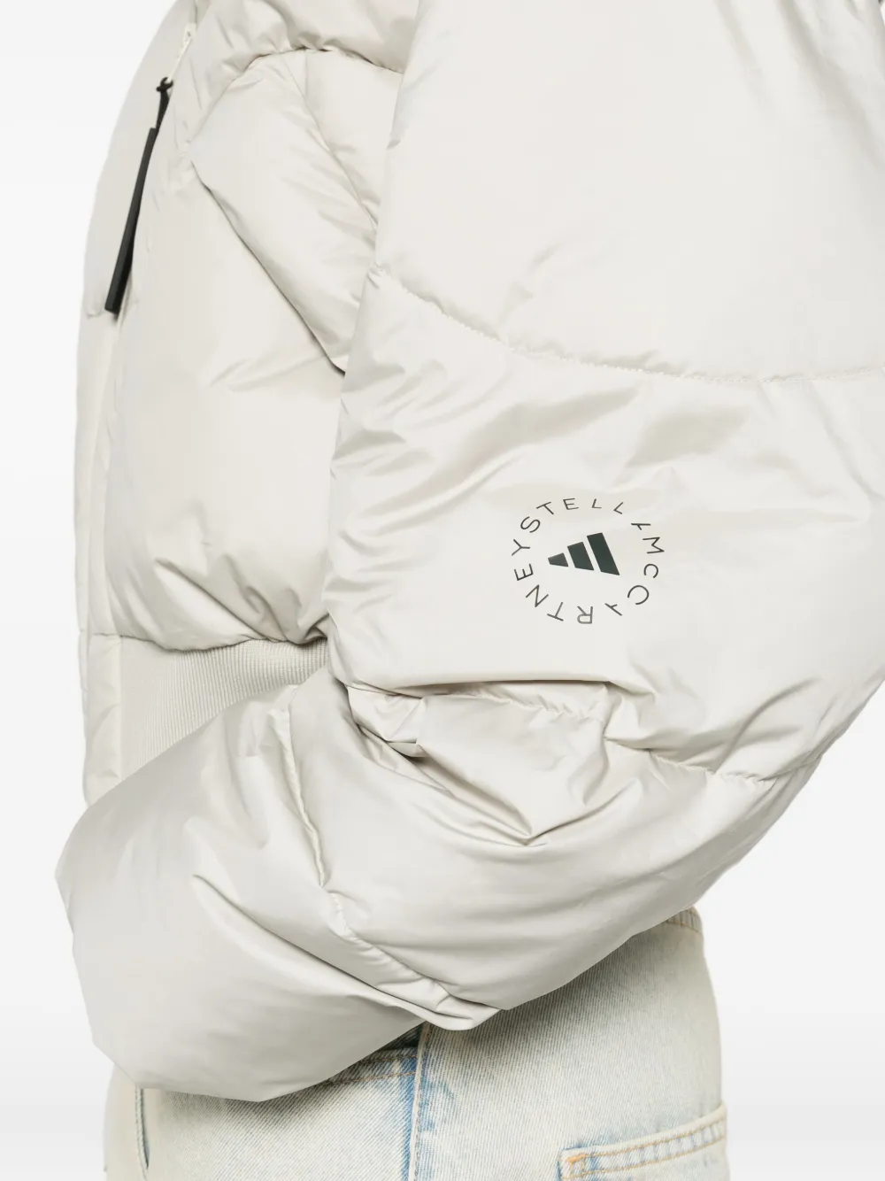 adidas by Stella McCartney Jack met capuchon Grijs