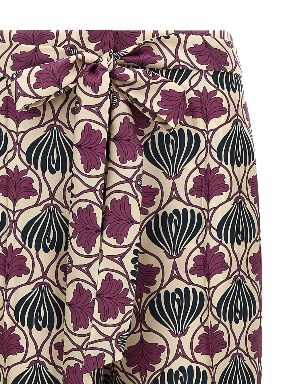 Max Mara Broek met bloemenprint Beige