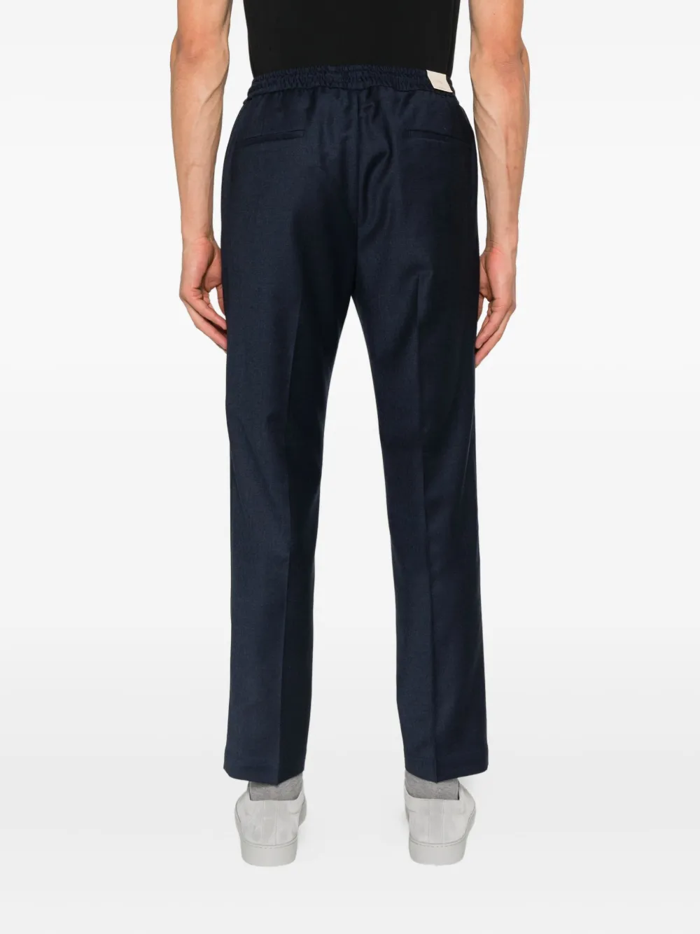 Briglia 1949 drawstring wool trousers Blauw