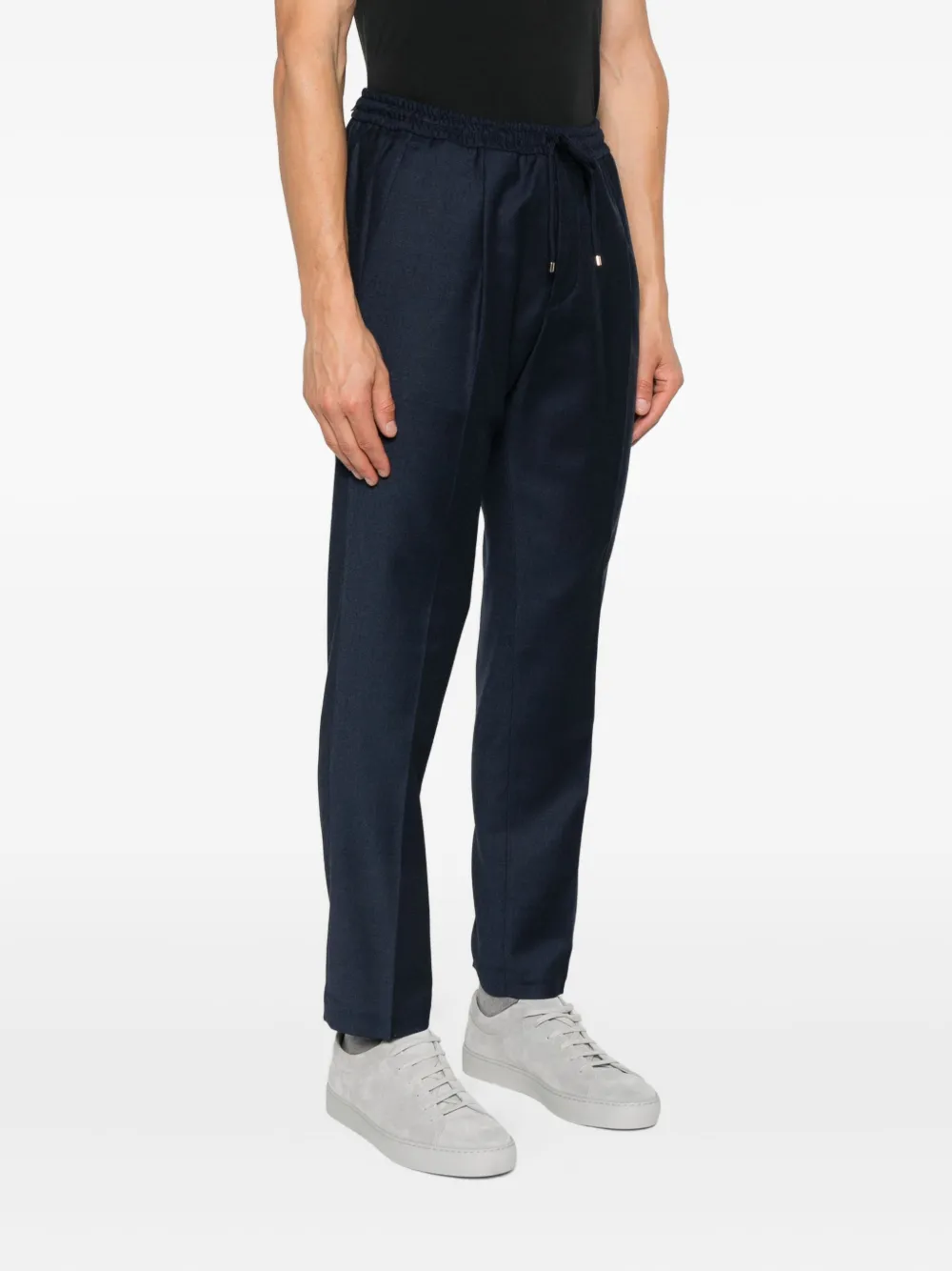 Briglia 1949 drawstring wool trousers Blauw
