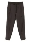 Caruso drawstring herringbone trousers - Brown