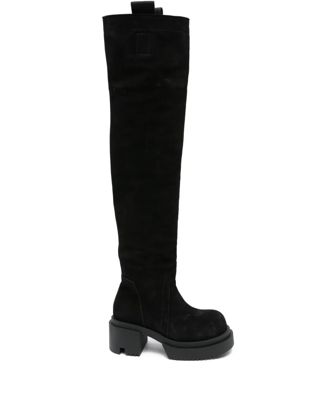 Rick Owens 75mm platform boots Black