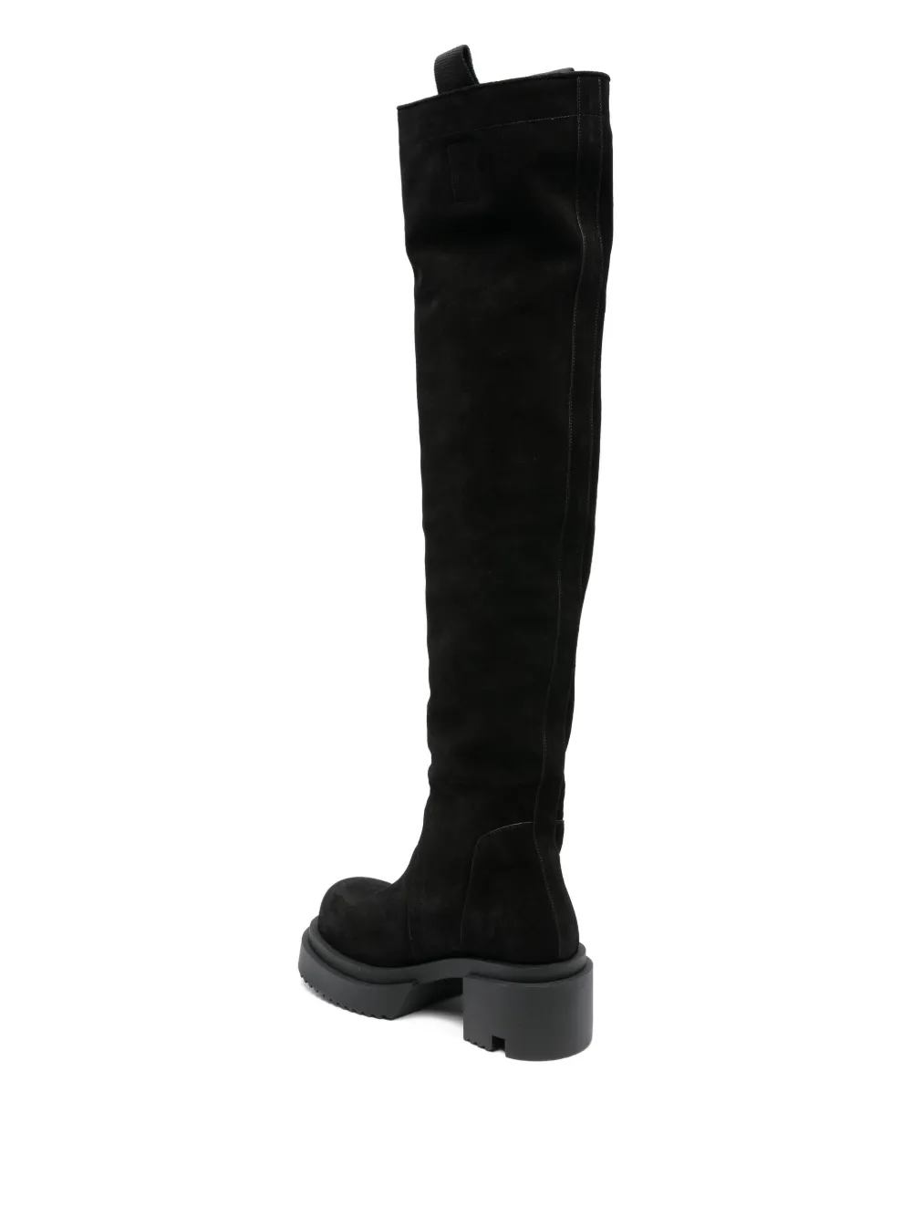 Rick Owens 75mm platform boots Black