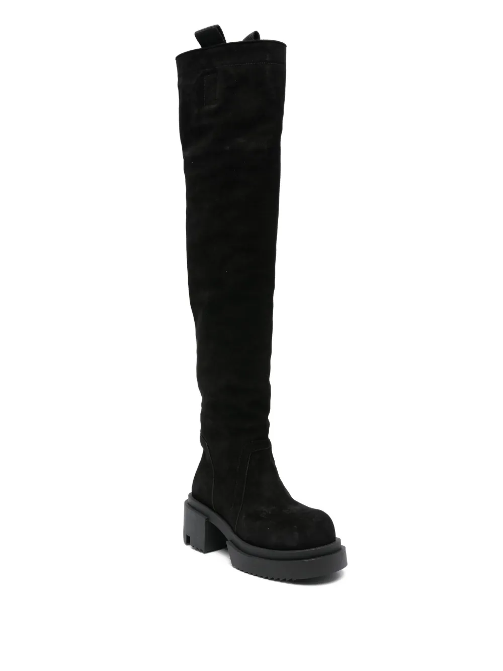 Rick Owens 75mm platform boots Black