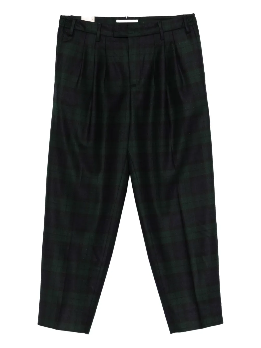 Briglia 1949 plaid pleated-front trousers | Blue | Image 1