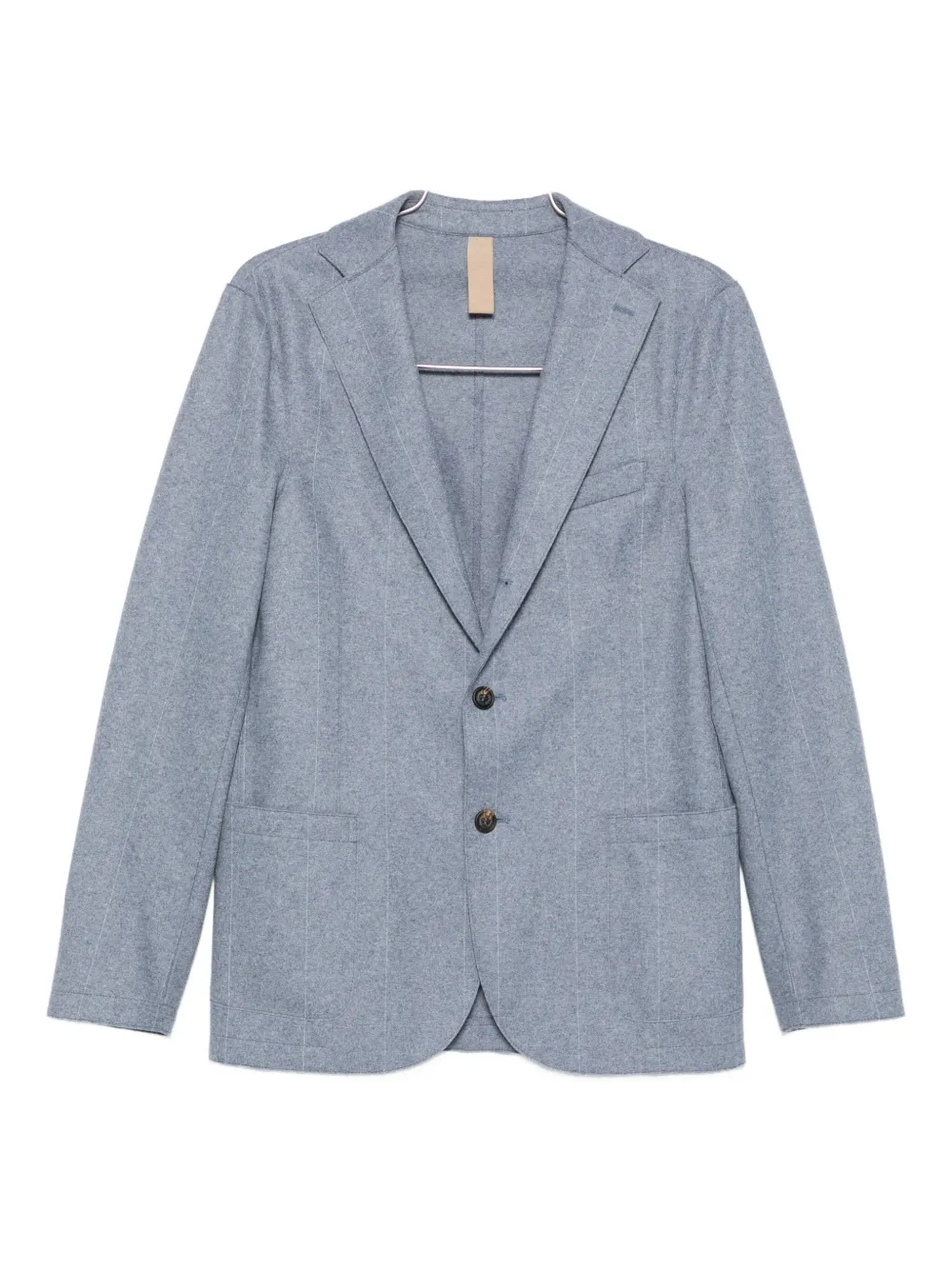 Eleventy Pinstripe Two-button Blazer In Blue