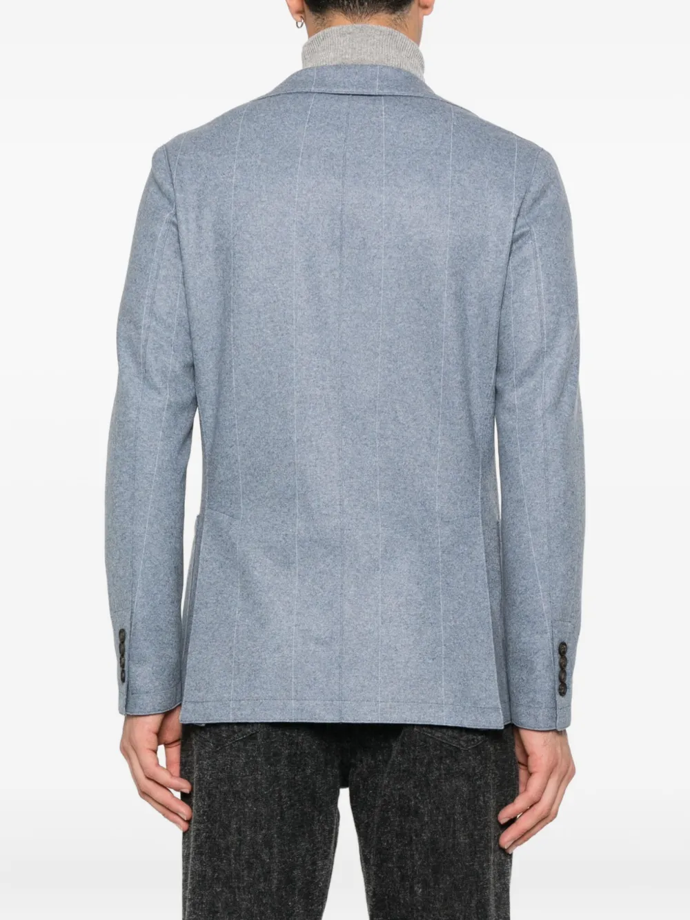 Eleventy pinstripe two-button blazer Blauw