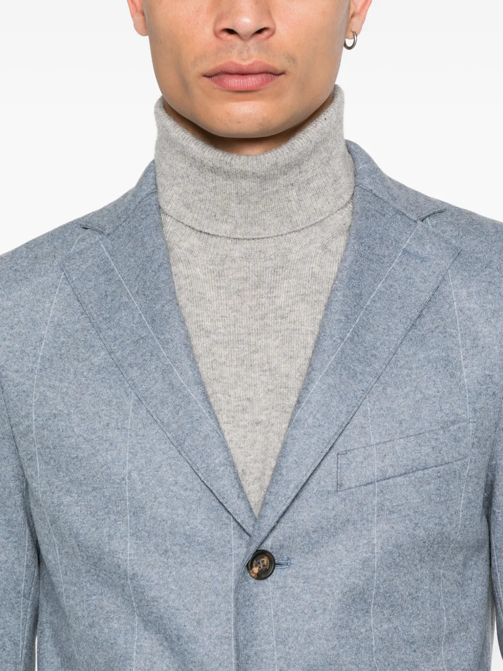 Eleventy pinstripe two-button blazer Blauw