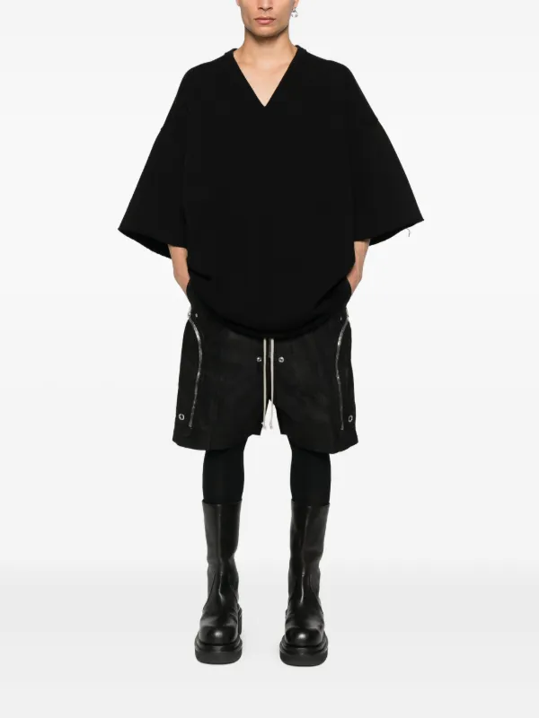 Rick Owens Vネック Tシャツ | ブラック | FARFETCH JP