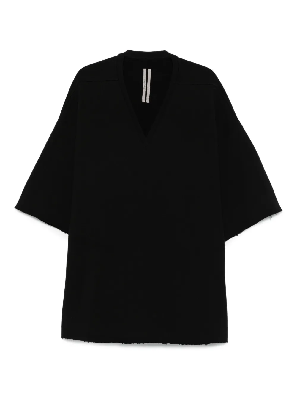 Rick Owens V-neck T-shirt Zwart