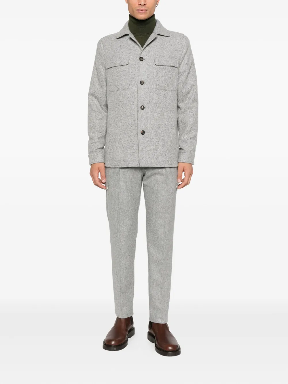 Eleventy pocket button overshirt | Shirt Jackets | Image 2