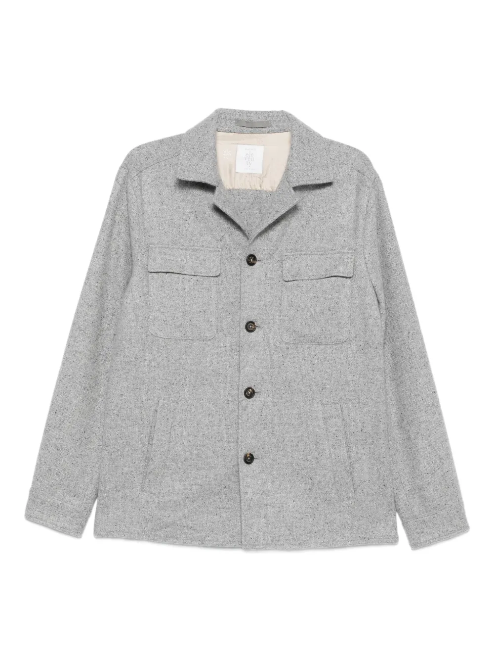 Eleventy pocket button overshirt | Grey | Image 1