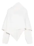 Alberta Ferretti asymmetric draped jacket - Neutrals