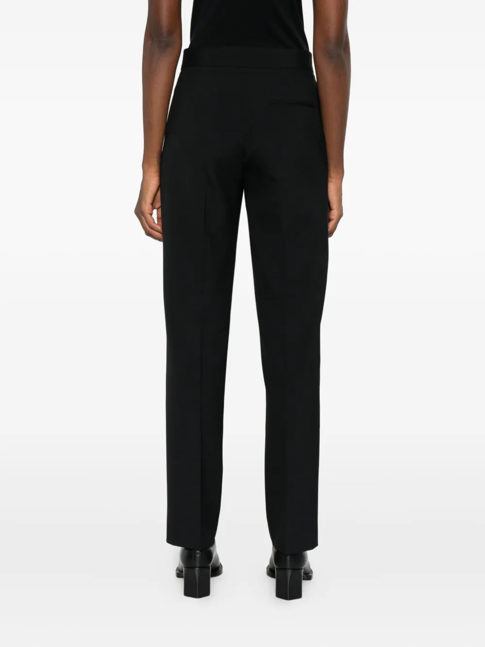 Alberta Ferretti Straight broek met zak Zwart