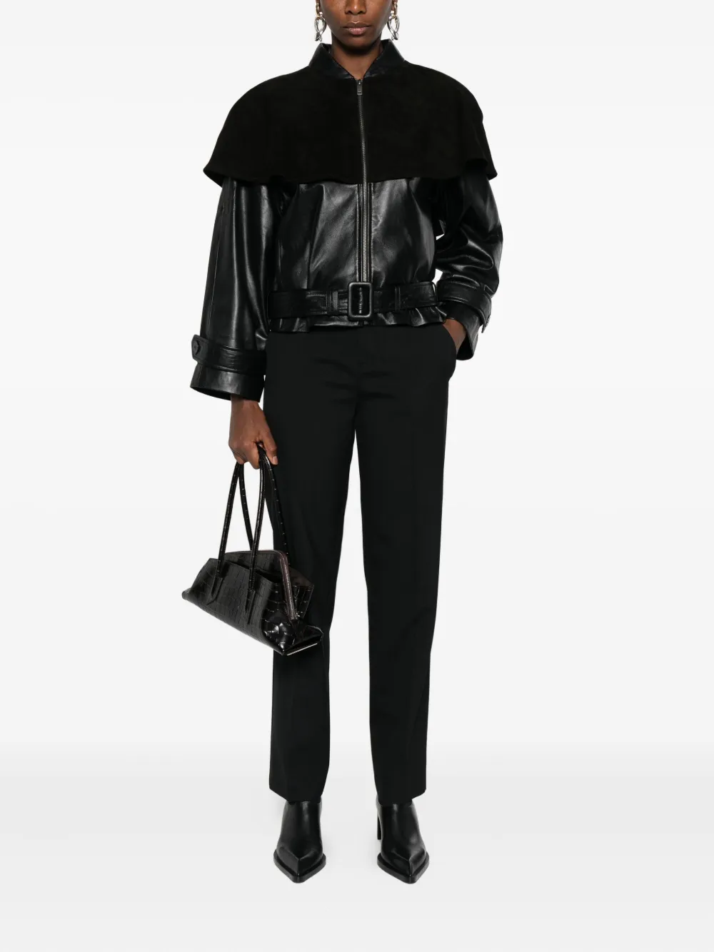 Alberta Ferretti pocket straight trousers - Zwart