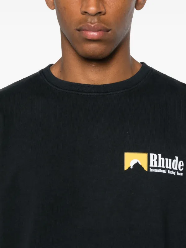 【関税込・国内発送】RHUDE ロゴ Tシャツ ブラック RHUDE ロゴ Tシャツ | ブラック | FARFETCH JP