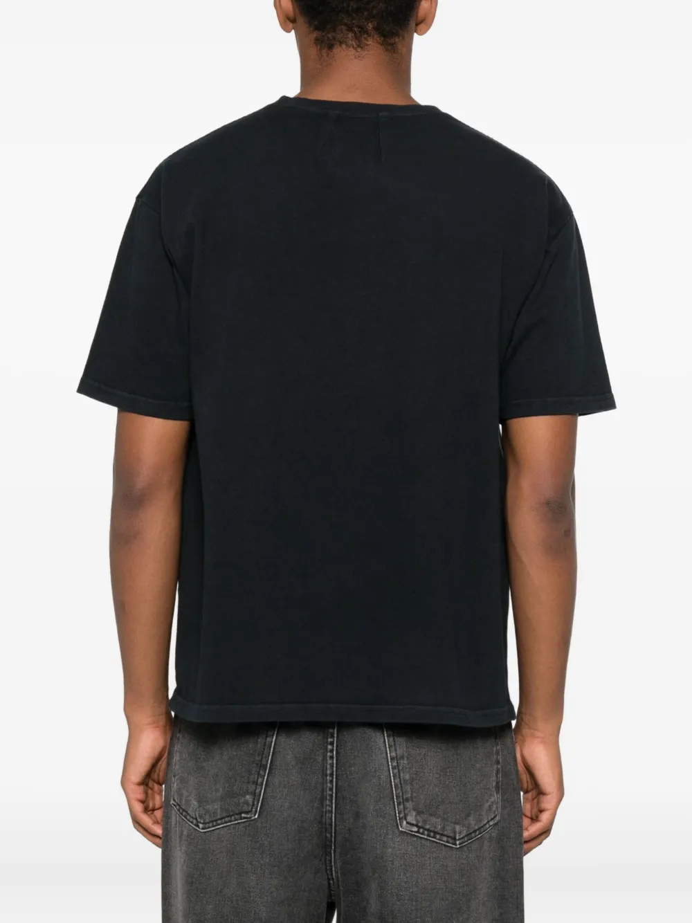 RHUDE logo-print T-shirt Zwart