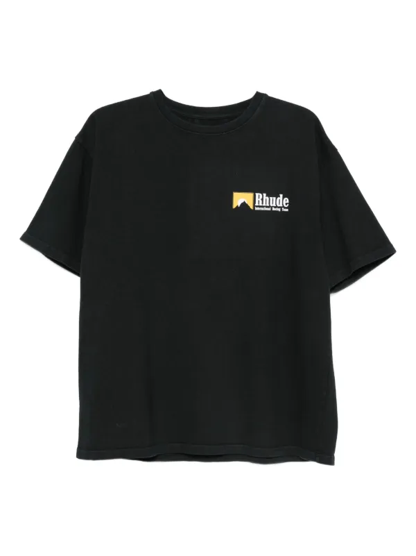 【関税込・国内発送】RHUDE ロゴ Tシャツ ブラック RHUDE ロゴ Tシャツ | ブラック | FARFETCH JP